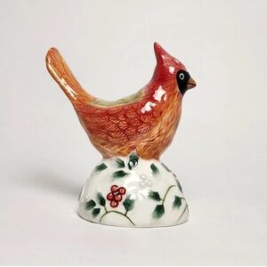Pfaltzgraff Winterberry Cardinal Bird Salt Shaker Only Christmas  Brand New